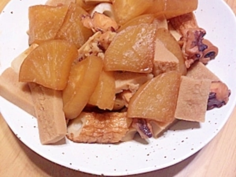 タコと大根の煮物 圧力鍋使用